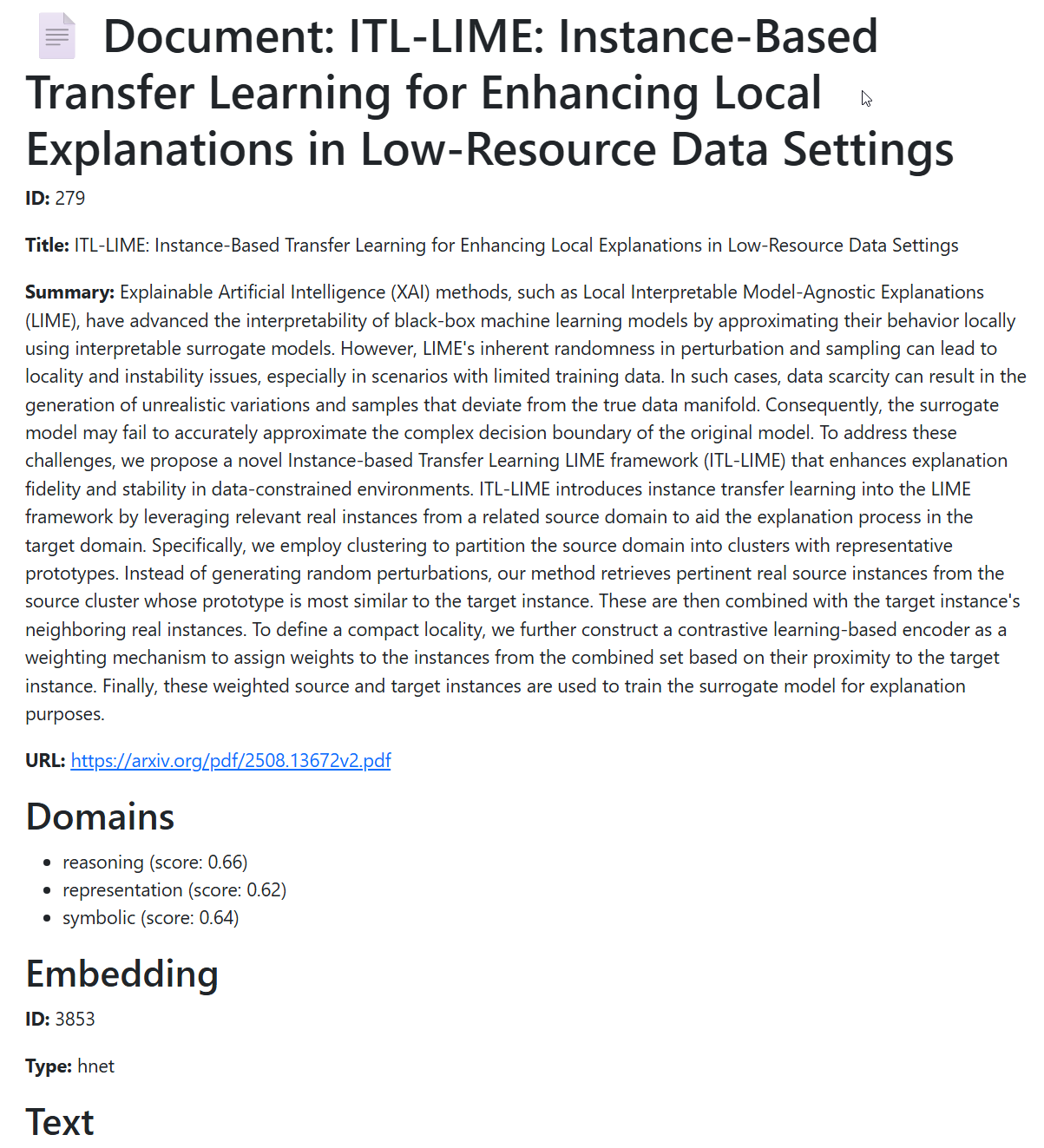 Document Detail in SIS